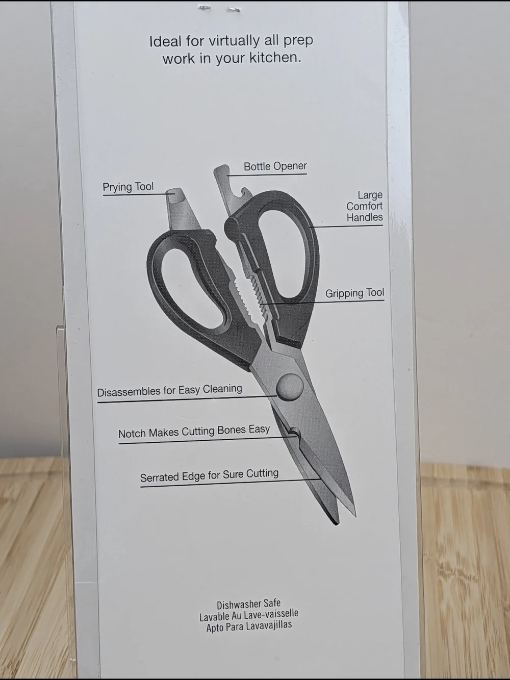 TABLECRAFT Stainless Steel Kitchen SHEARS / SCISSORS, Ergonomic, HEAVY DUTY, NEW